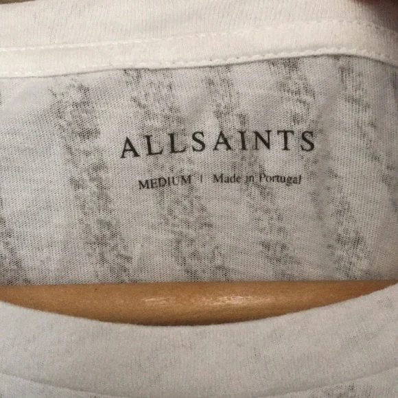 All saints sake esme long sleeve tee smog white - Picture 2 of 8